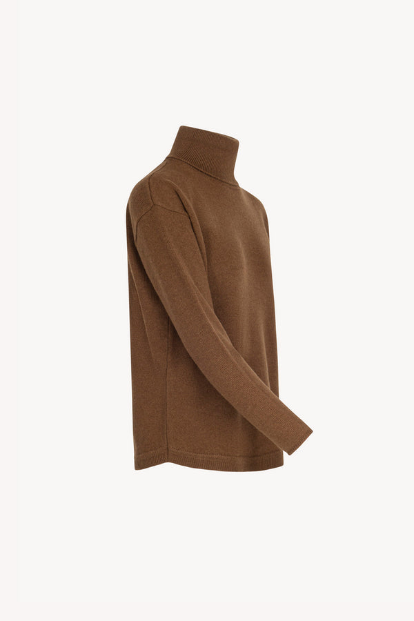Dolcevita 4 Fili in Puro Cashmere Terracotta