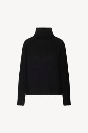 Dolcevita Manica Raglan 10 Fili in Puro Cashmere Nero