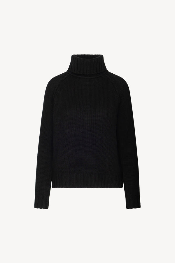 Dolcevita Manica Raglan 10 Fili in Puro Cashmere Nero