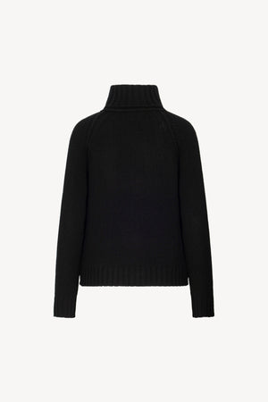 Dolcevita Manica Raglan 10 Fili in Puro Cashmere Nero