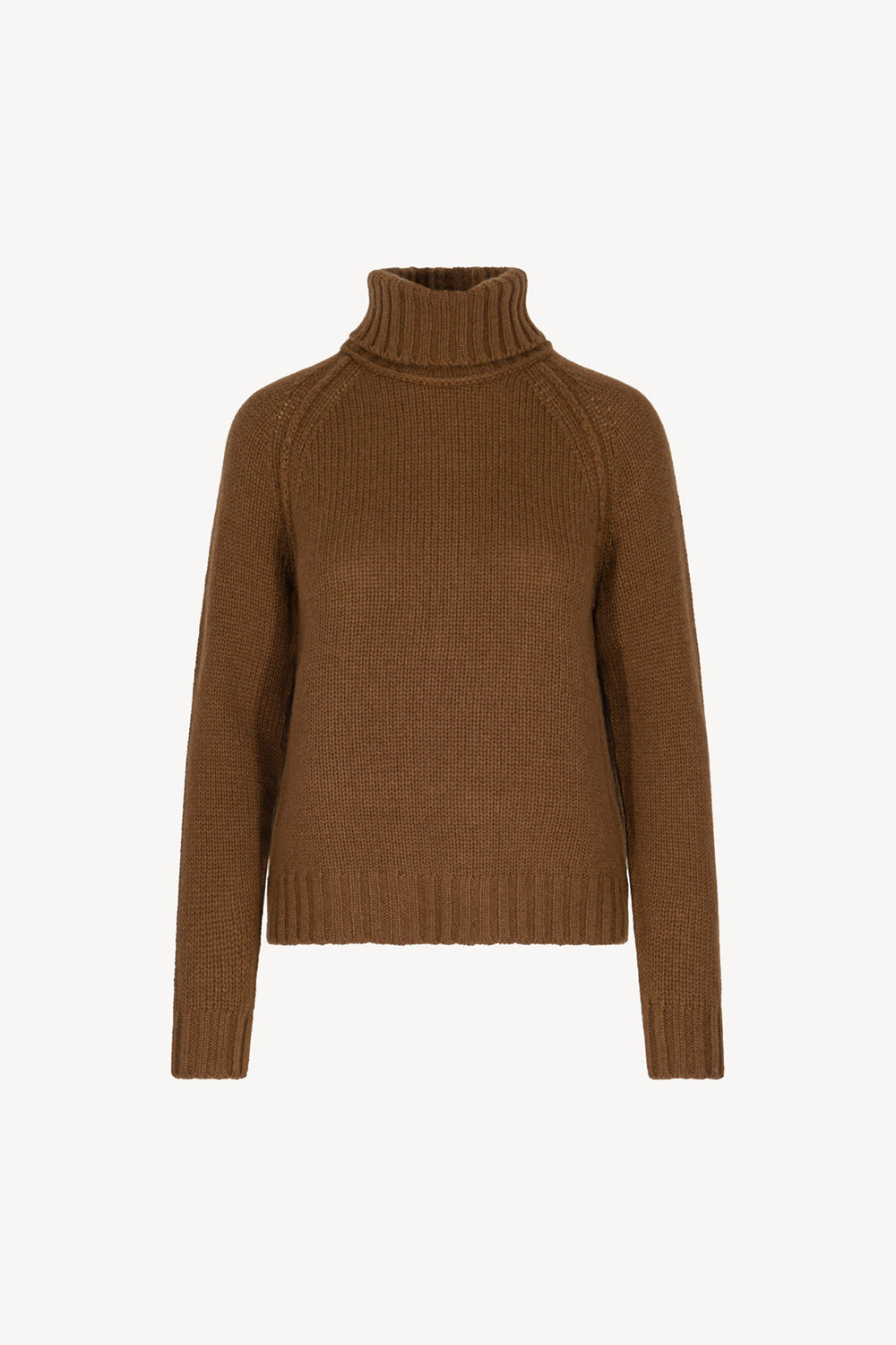 Dolcevita Manica Raglan 10 Fili in Puro Cashmere Terracotta