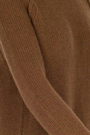 Terracotta Pure Cashmere 10-Ply Turtleneck with Raglan Sleeves