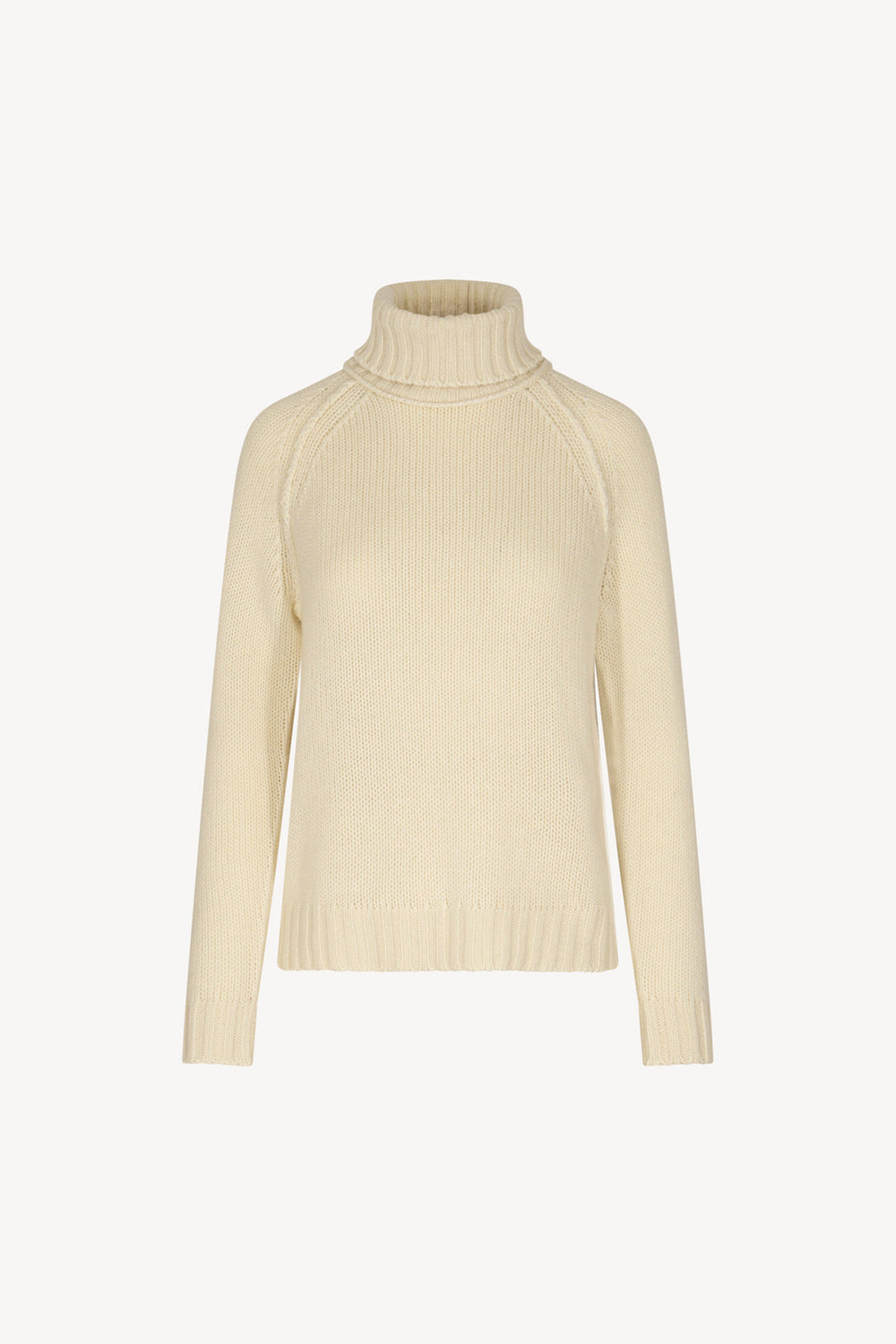 Dolcevita Manica Raglan 10 Fili in Puro Cashmere Latte