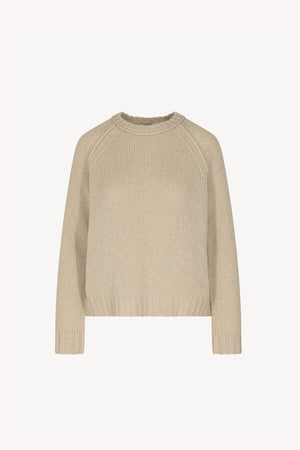 Girocollo Manica Raglan 10 Fili in Puro Cashmere Avena