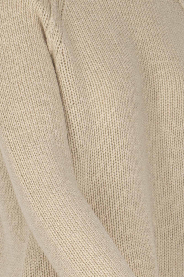 Girocollo Manica Raglan 10 Fili in Puro Cashmere Avena