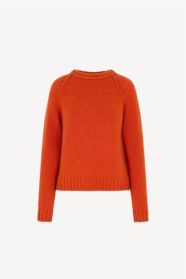 Girocollo Manica Raglan 10 Fili in Puro Cashmere Spezie
