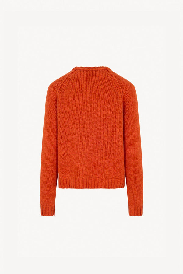 Girocollo Manica Raglan 10 Fili in Puro Cashmere Spezie