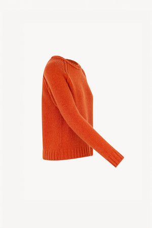 Girocollo Manica Raglan 10 Fili in Puro Cashmere Spezie