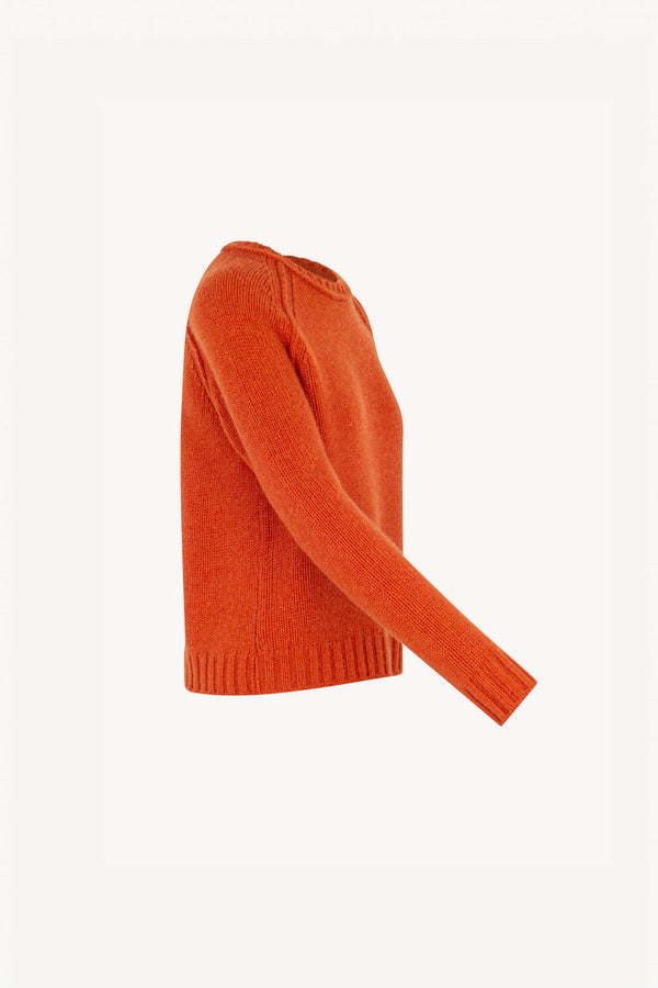 Girocollo Manica Raglan 10 Fili in Puro Cashmere Spezie