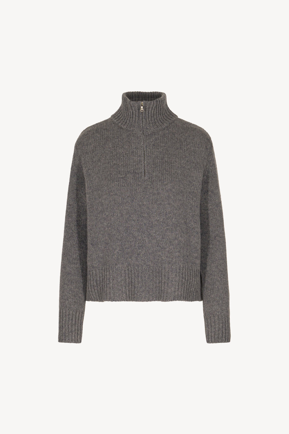 Maglia Lupetto con Zip 10 Fili in Puro Cashmere Derby