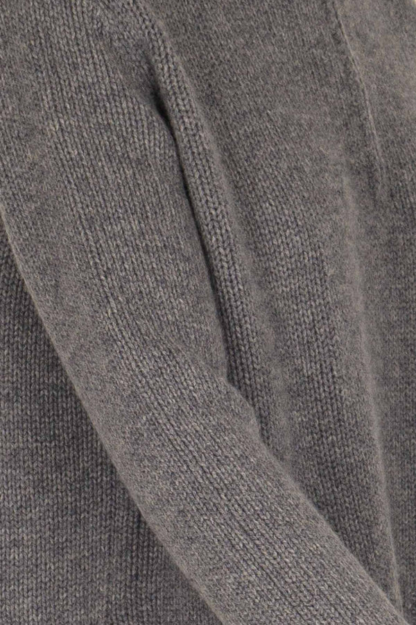 Maglia Lupetto con Zip 10 Fili in Puro Cashmere Derby