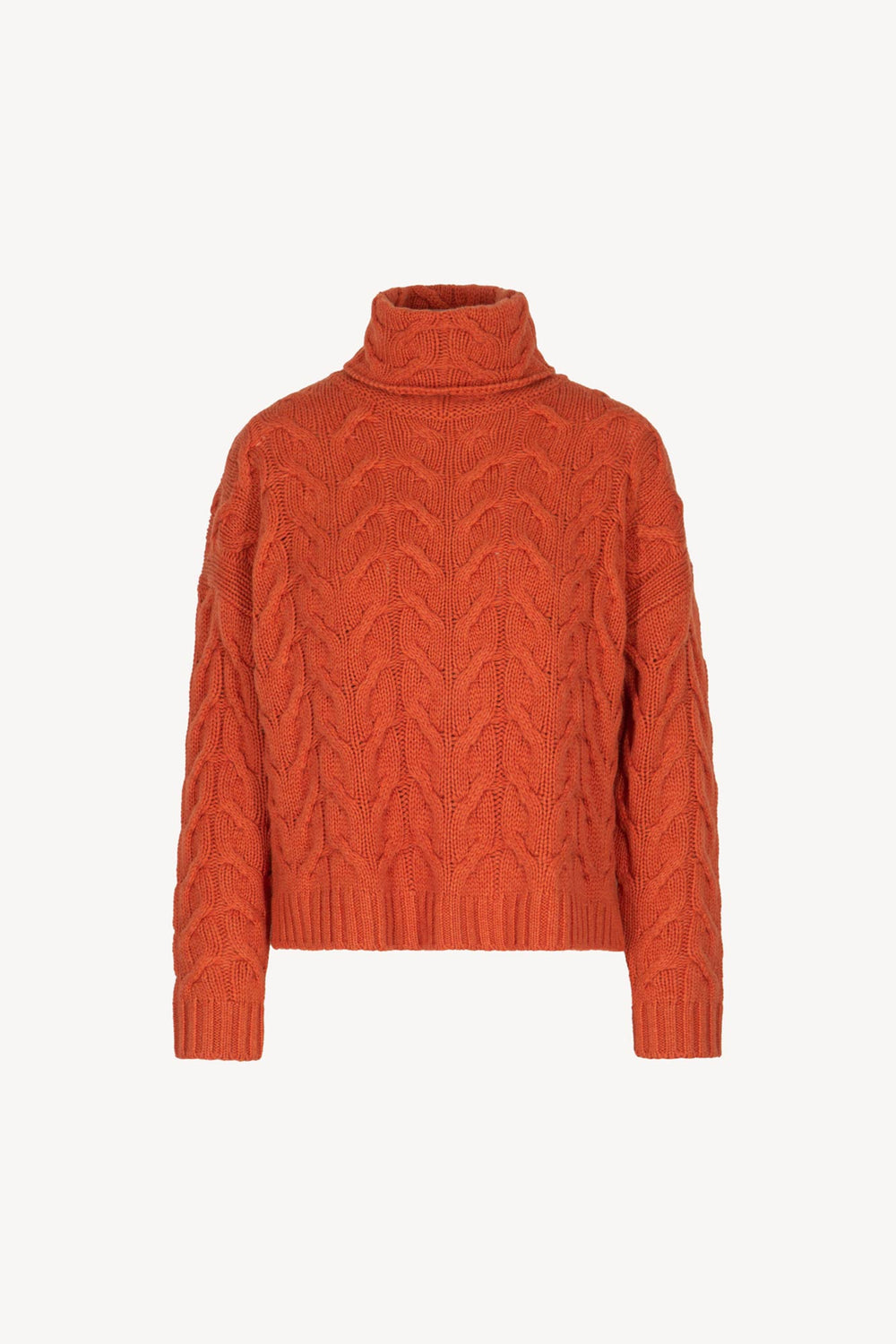 Dolcevita a Trecce 12 Fili in Puro Cashmere Spezie