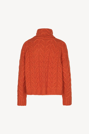 Dolcevita a Trecce 12 Fili in Puro Cashmere Spezie