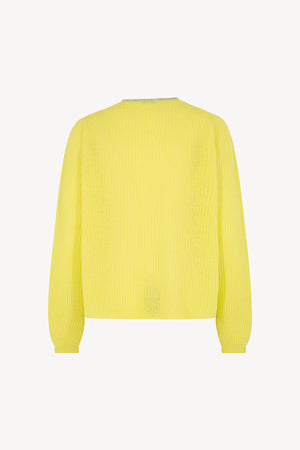 Maglia scollo V a coste Puro Cashmere