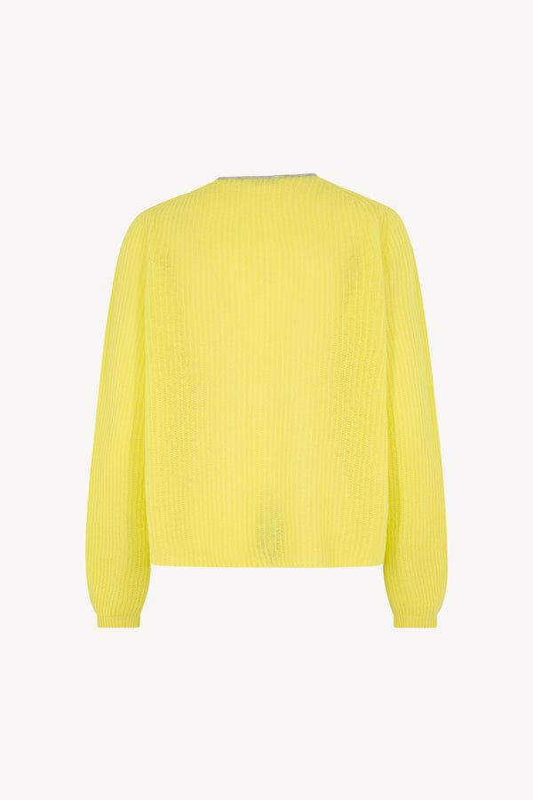 Maglia scollo V a coste Puro Cashmere