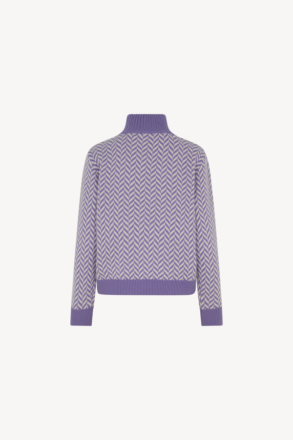 Maglia a Spina di Pesce Puro Cashmere