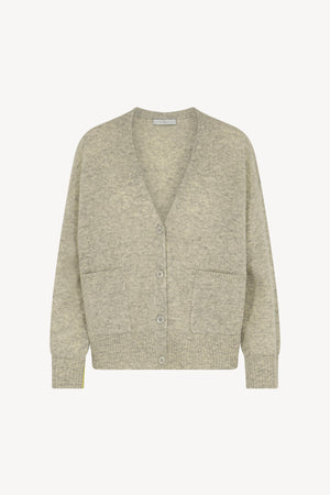 Cardigan bordo a contrasto Puro Cashmere