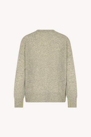 Cardigan bordo a contrasto Puro Cashmere