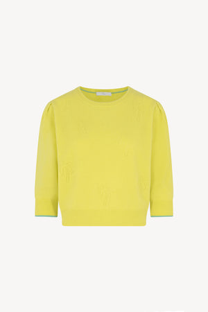 Maglia intarsio palme Puro Cashmere