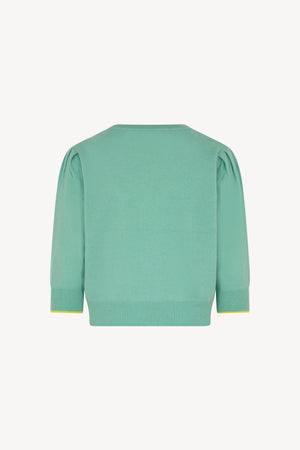 Maglia intarsio palme Puro Cashmere