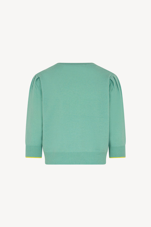 Maglia intarsio palme Puro Cashmere