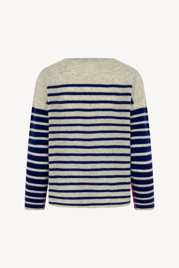 Maglia righe Puro Cashmere