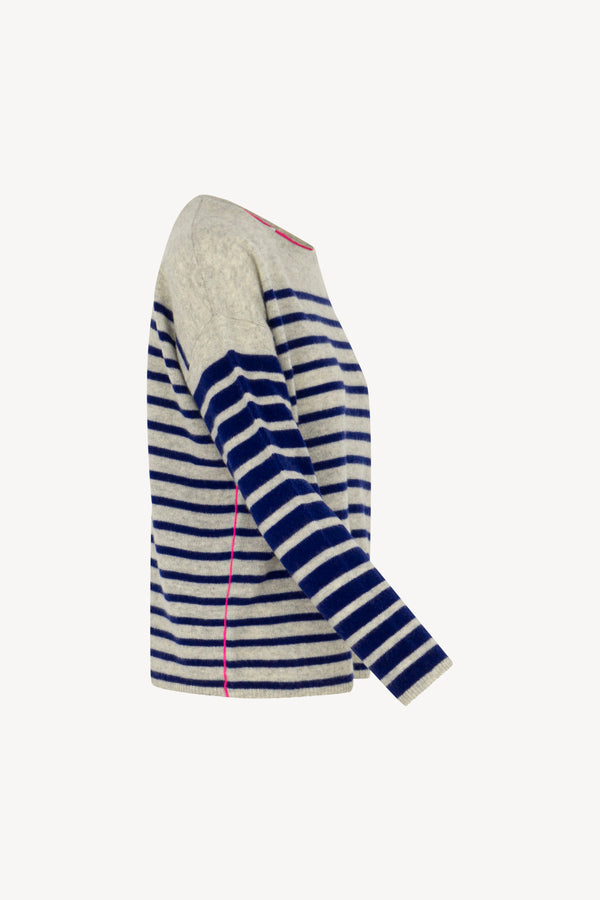 Maglia righe Puro Cashmere