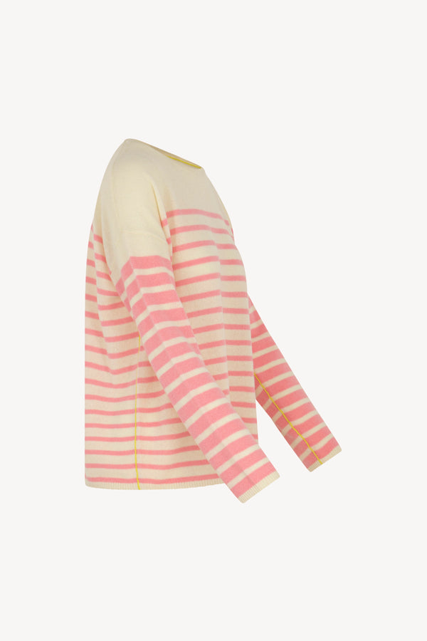 Maglia righe Puro Cashmere