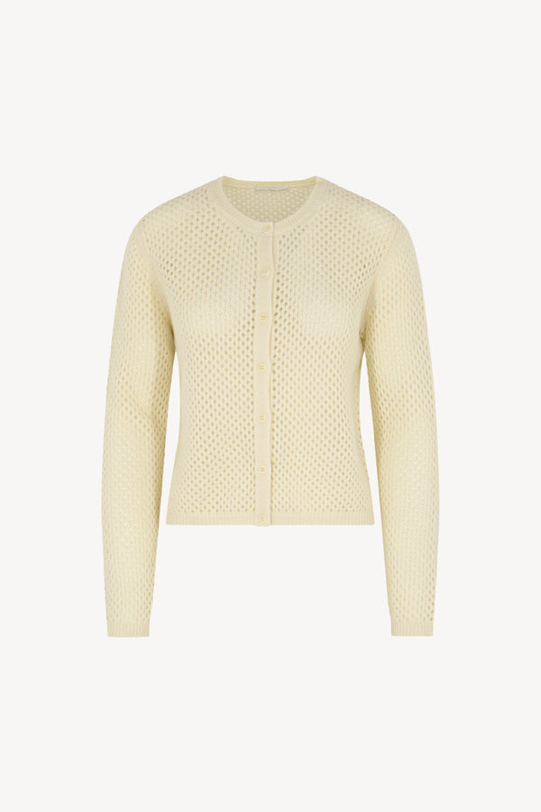Cardigan rete Puro Cashmere