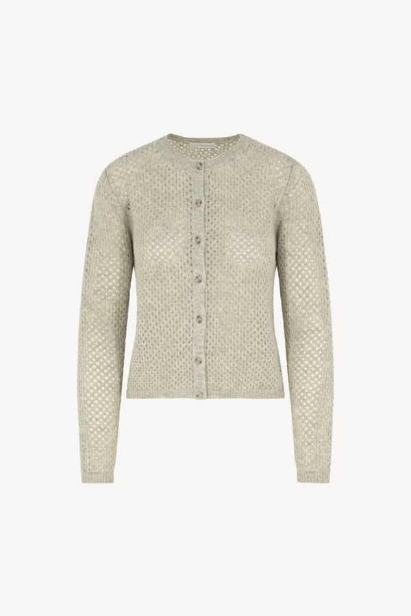 Cardigan rete Puro Cashmere