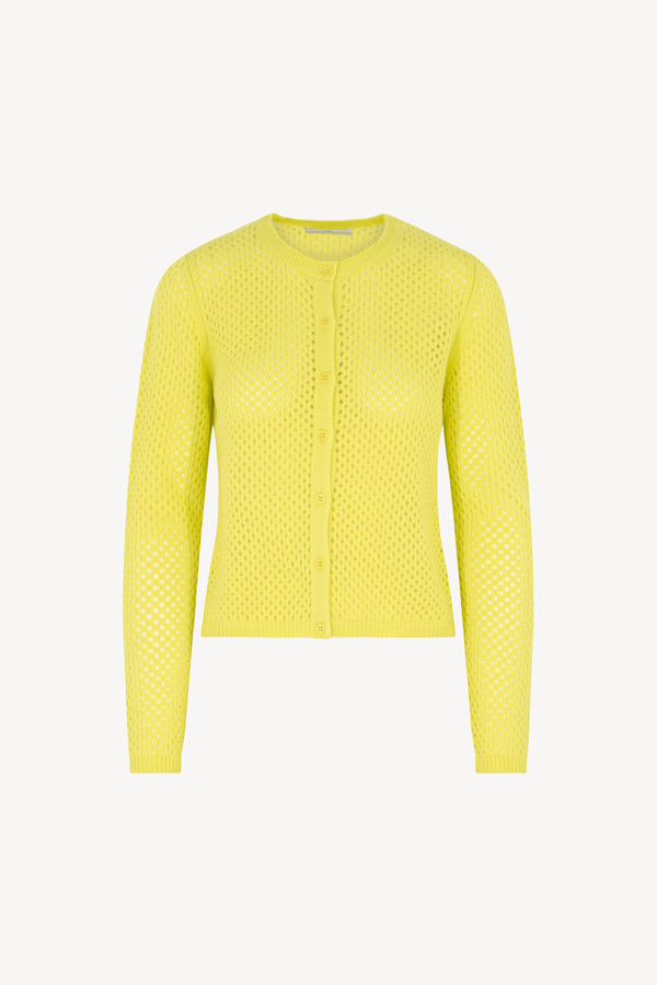 Cardigan rete Puro Cashmere