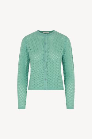 Cardigan rete Puro Cashmere