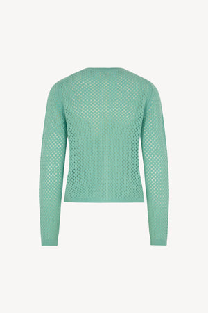 Cardigan rete Puro Cashmere
