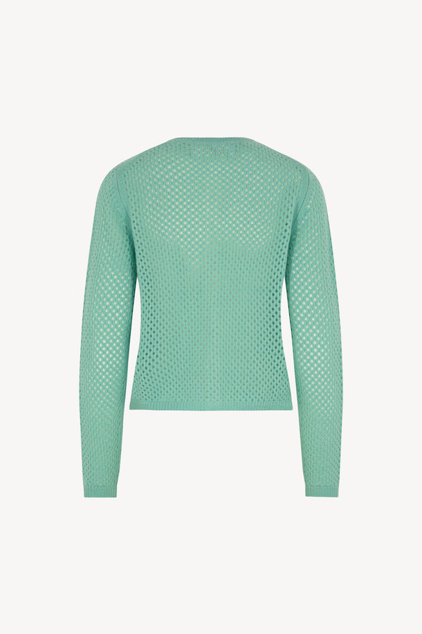 Cardigan rete Puro Cashmere