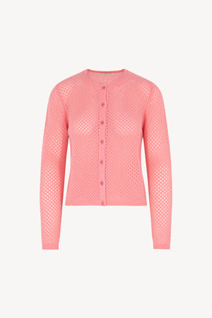 Cardigan rete Puro Cashmere