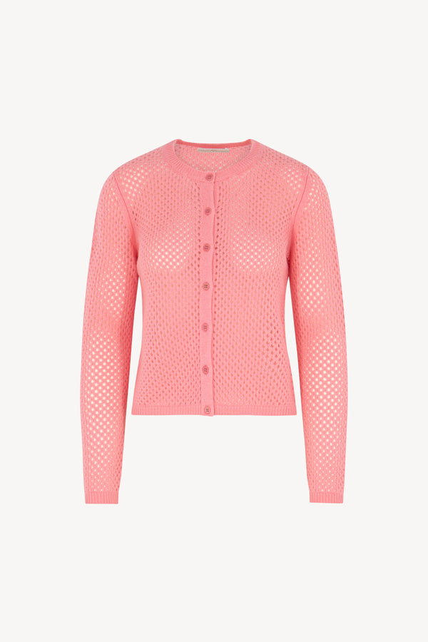 Cardigan rete Puro Cashmere