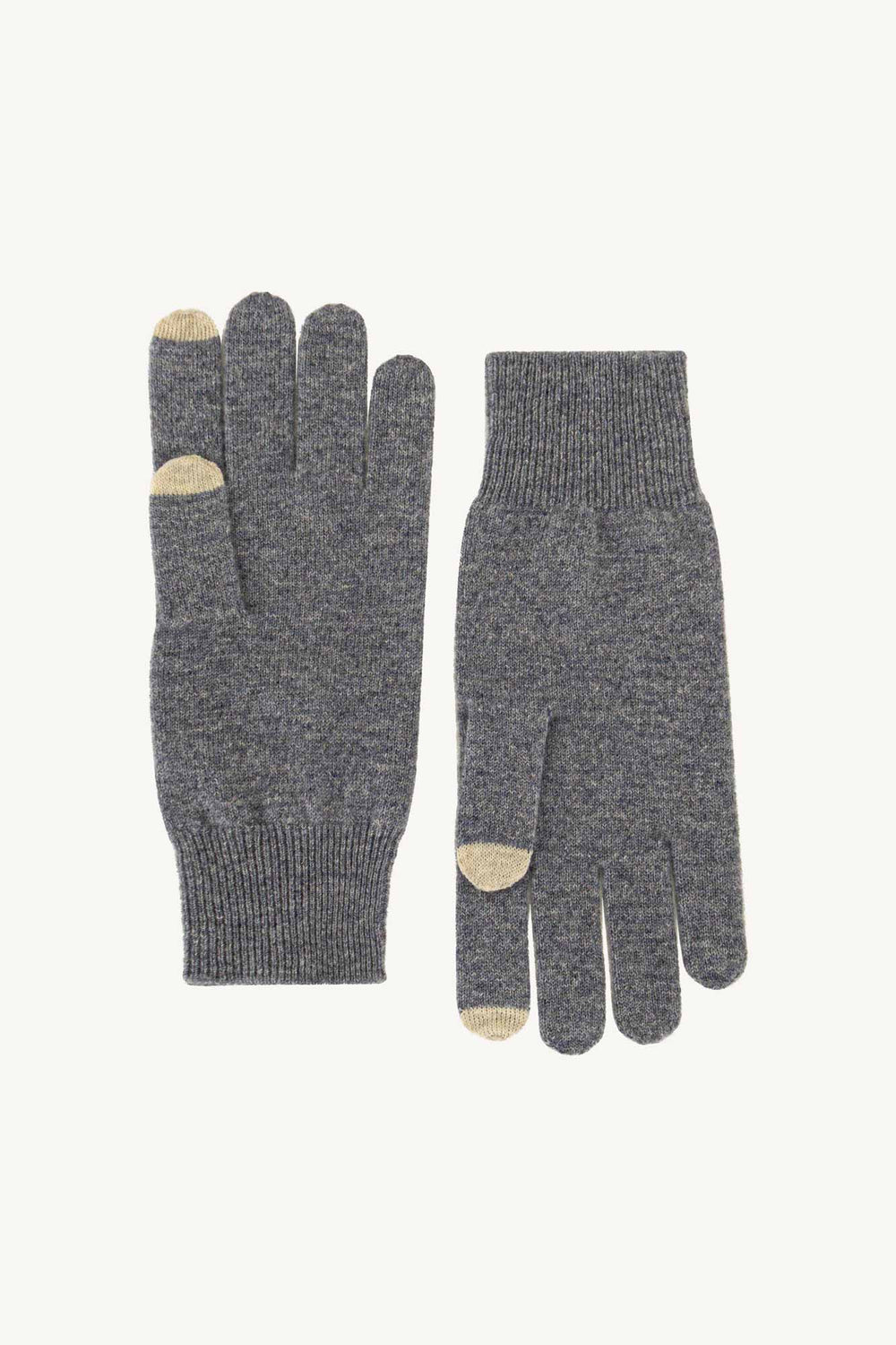 Guanti con Toucscreen  in Puro Cashmere Derby