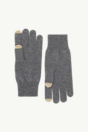 Guanti con Toucscreen  in Puro Cashmere Derby