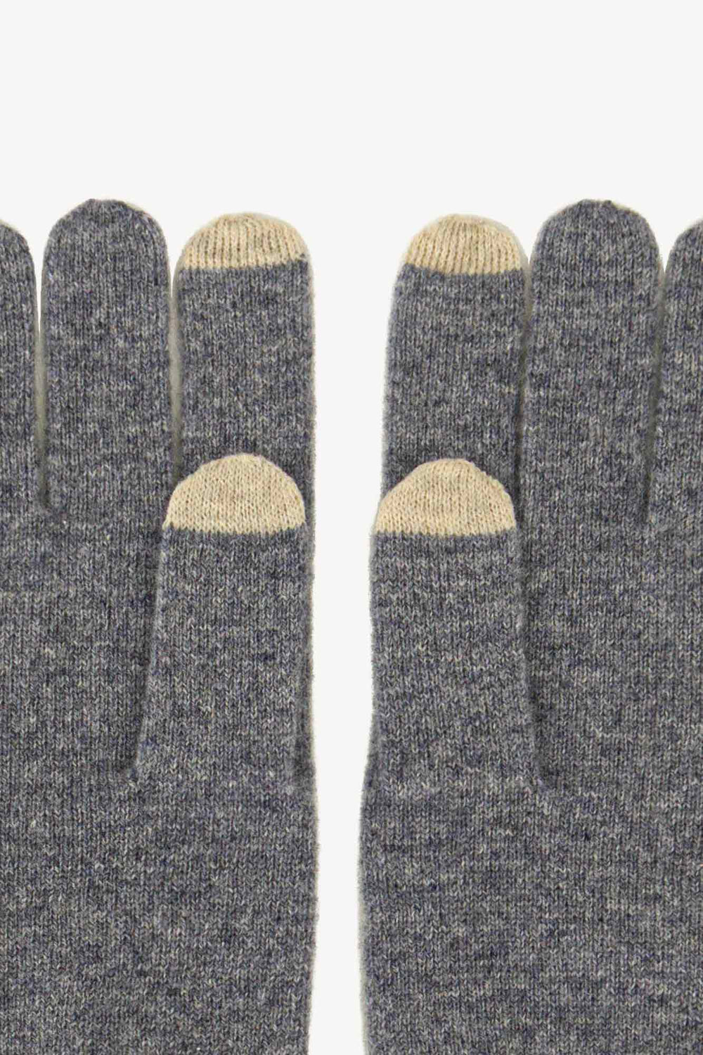 Guanti con Toucscreen  in Puro Cashmere Derby