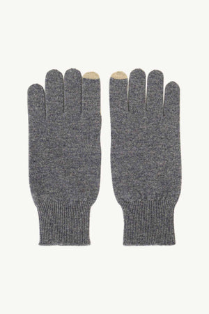 Guanti con Toucscreen  in Puro Cashmere Derby