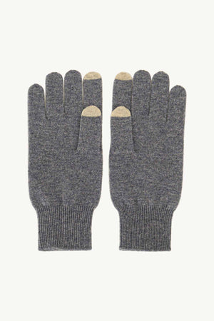 Guanti con Toucscreen  in Puro Cashmere Derby
