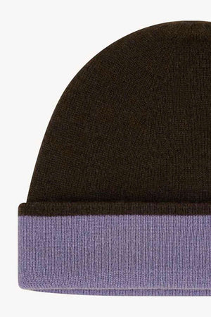 Berretto Reversibile in Puro Cashmere Mocha-Malva