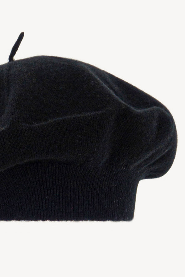 Basco in Maglia in Puro Cashmere Nero