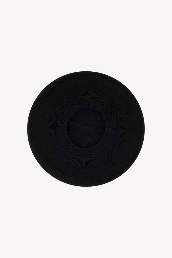 Basco in Maglia in Puro Cashmere Nero