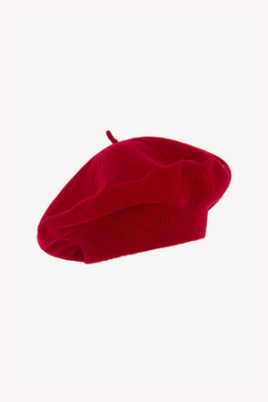 Basco in Maglia in Puro Cashmere Rubino