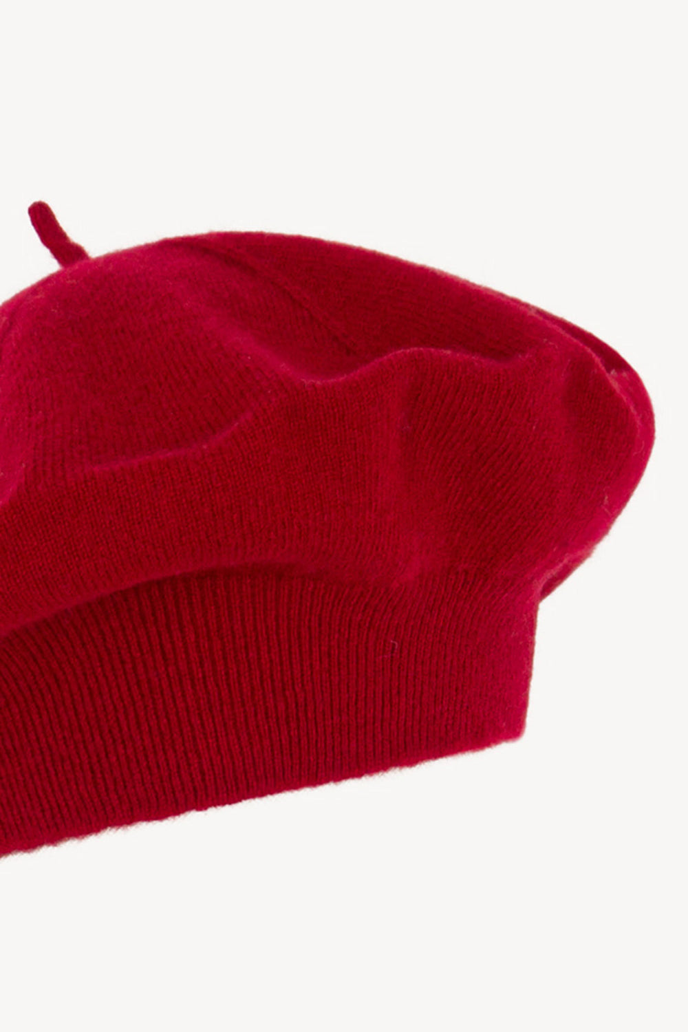 Basco in Maglia in Puro Cashmere Rubino