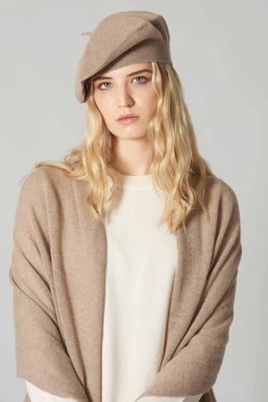 Basco in Maglia in Puro Cashmere Dune