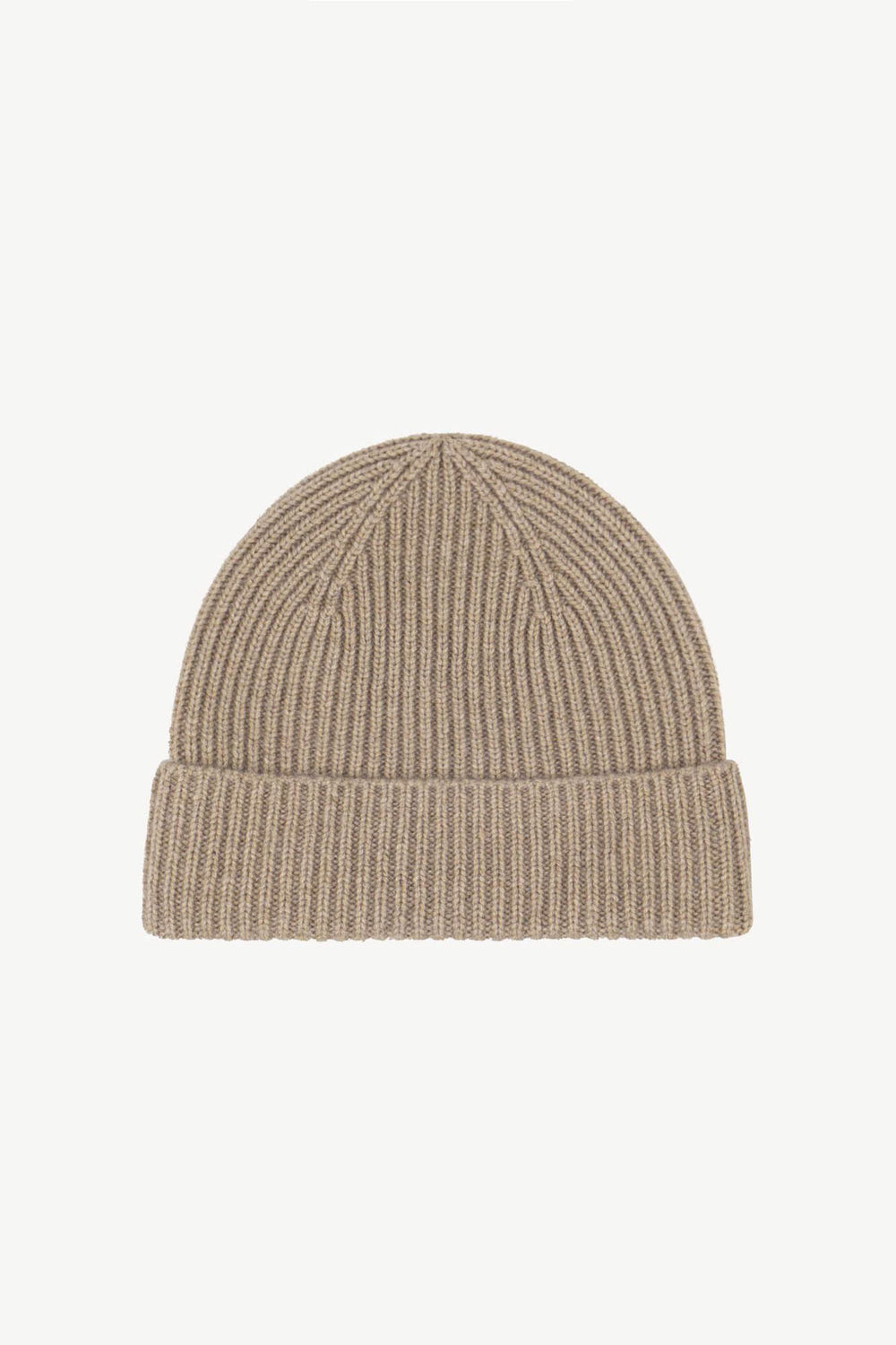 Dune Unisex Pure Cashmere Short Ribbed Beanie