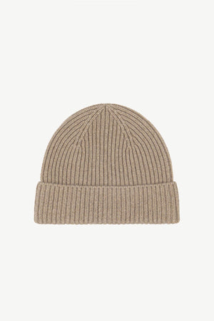 Dune Unisex Pure Cashmere Short Ribbed Beanie