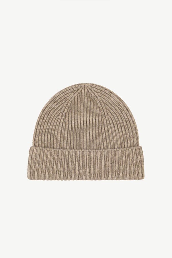 Dune Unisex Pure Cashmere Short Ribbed Beanie